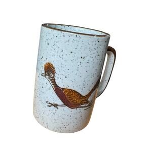 Vintage Otagiri Japan Stoneware Mug Pheasant Bird Speckled Handcrafted Cup NEW